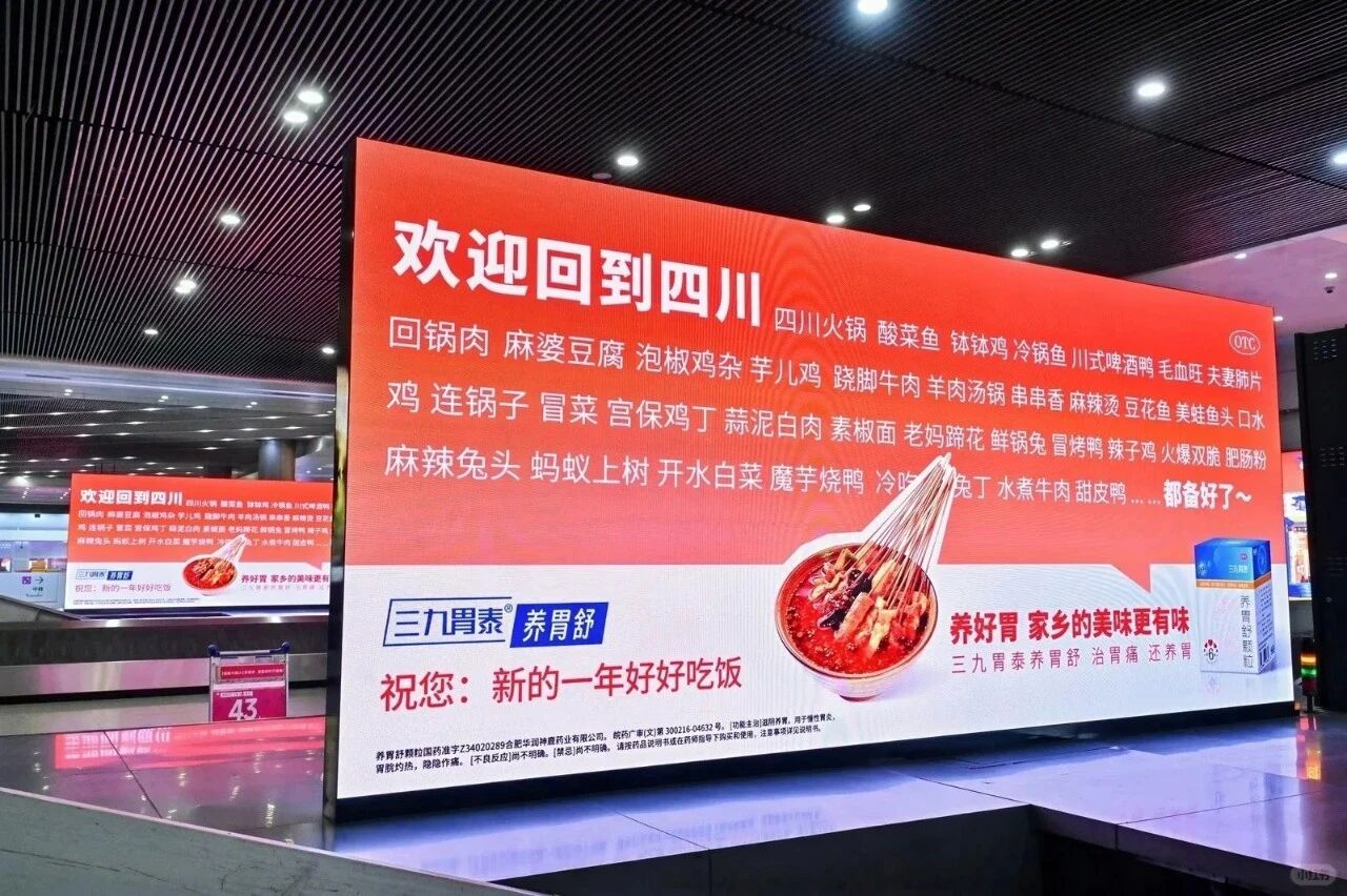 三九胃泰春运广告，太暖胃了！