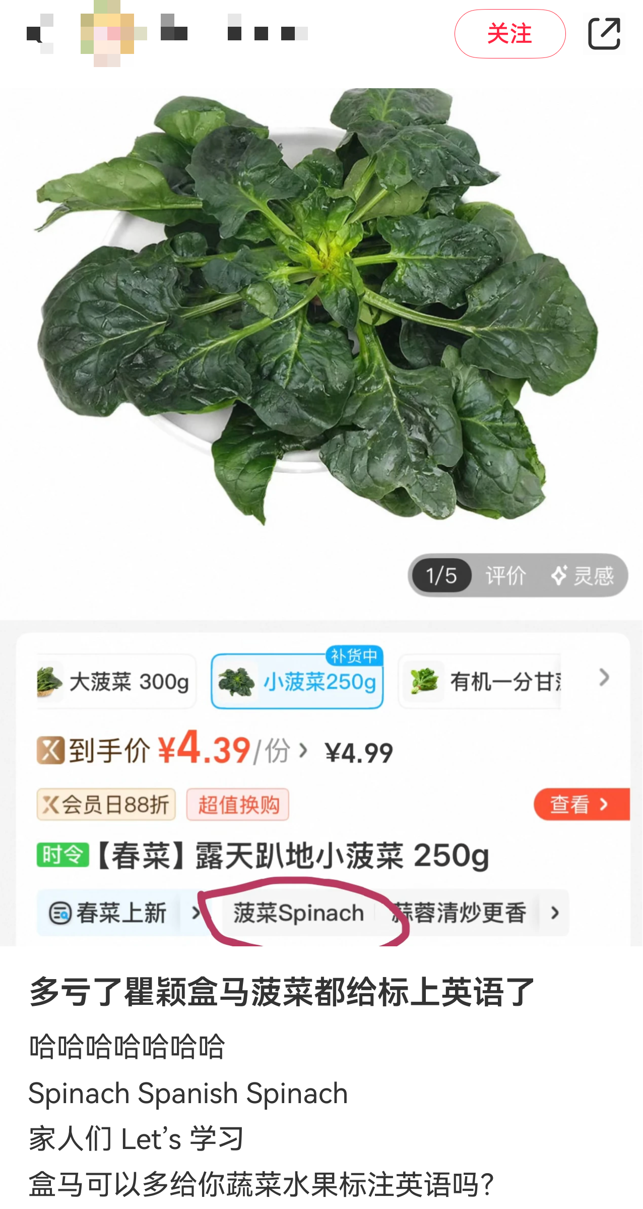 盒马文案还是太超前，竟然带薪玩梗！